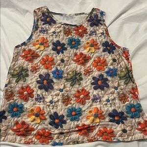 SHEIN Multicolor Floral Tank Top